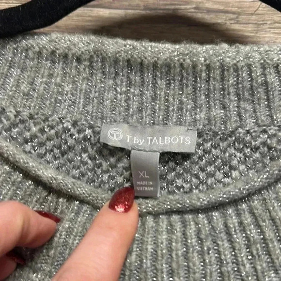 Talbots Gray Camo Women’s Sweater size XL - Picture 2 of 4